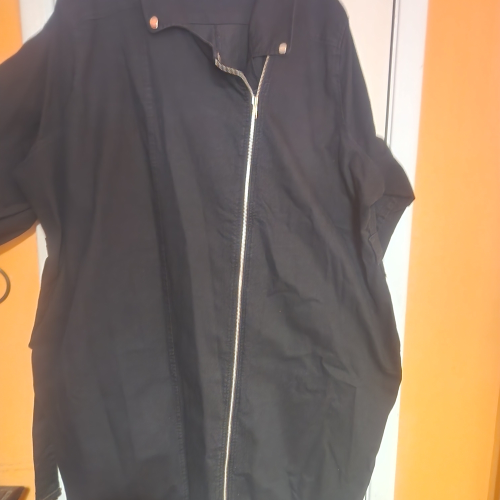 Ashley Stwart Black  Zip Dress New With Out Tag Size 34 - Picture 3 of 5